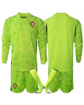 Billige Fotballdrakt Portugal Keeper Replika Hjemmedraktsett Barn VM 2026 Langermet (med bukser)